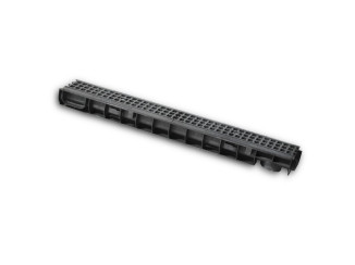 Plastic GIDROLICA Standart DN100 H80 drain tray with plastic grid A15 80304