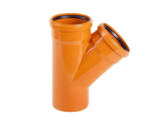 Трійник дренажний GIDROLICA пластиковий оранжевий 315*250*45