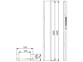 Tray 901 - drainage systems Gidrolica - Kyiv and Ukraine.