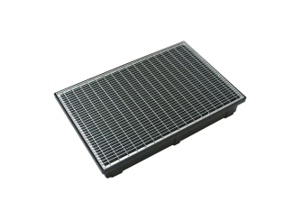 Galvanized mudguard grille, 44x11, 1000x1000