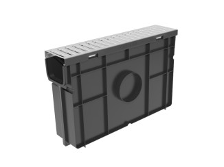 Пісковловлювач для пластикових лотків ПУ 10.11,5.32 - пластиковий з решіткою РВ -10.10,8.100 сталевою, оцинкованою, кл. A15