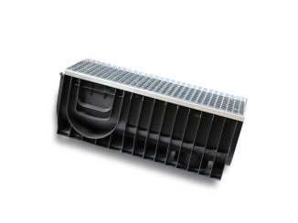 Set: LV 30.38.39.6 plastic tray reinforced with steel grates, class A