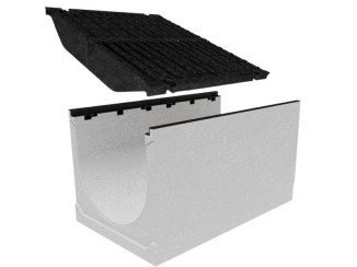 Лоток DN 500 із решіткою кл. Е (комплект) 0531 – водовідвідні системи Gidrolica – Київ та Україна.