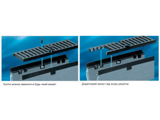 Universal tray with a concrete nozzle - DN 100