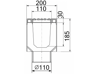 Tray with grate (set) 04101 - drainage systems Gidrolica - Kyiv and Ukraine.
