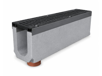 Tray with grate (set) 04111 - drainage systems Gidrolica - Kyiv and Ukraine.