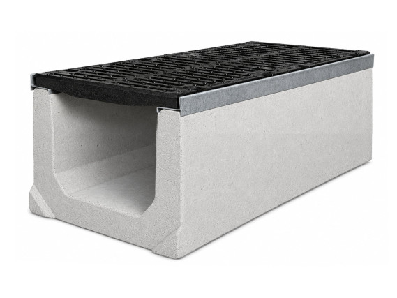 Tray with grate (set) 0431 - drainage systems Gidrolica - Kyiv and Ukraine.
