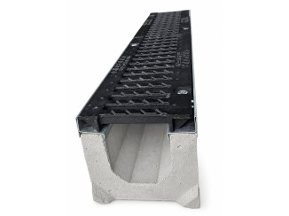 Tray with grate (set) 04101 - drainage systems Gidrolica - Kyiv and Ukraine.