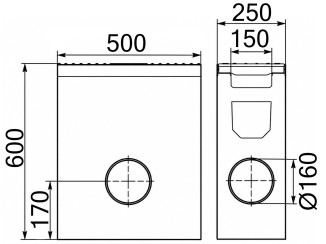 Sand trap with grates (set) 04158 - Gidrolica drainage systems - Kyiv and Ukraine.