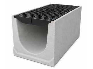 Tray DN 500 with grate class E (set) 0531 - drainage systems Gidrolica - Kyiv and Ukraine.