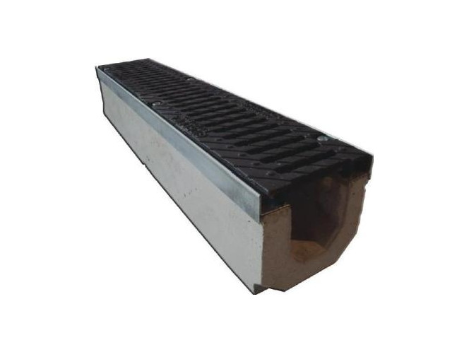 Tray with grate (set) 0410 - drainage systems Gidrolica - Kyiv and Ukraine.