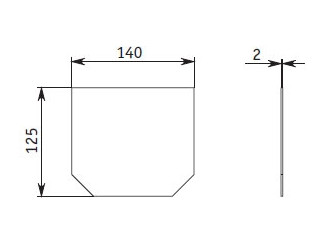 End plug GIDROLICA steel DN100 for plastic channel 14010