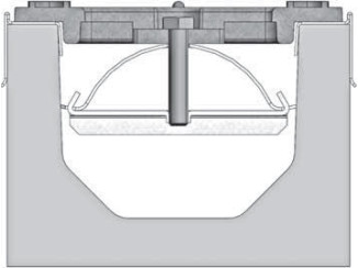 Steel galvanized GIDROLICA fastening DN100 for concrete tray 104