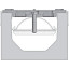 Steel galvanized GIDROLICA fastening DN100 for concrete tray 104