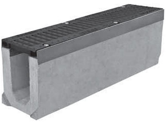Tray with grate (set) 0411 - drainage systems Gidrolica - Kyiv and Ukraine.