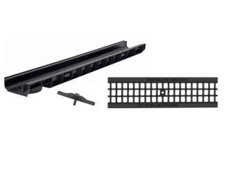 Pudło odpływowe GIDROLICA plastikowe Standard DN100 H60 z kratką plastikową A15 80504