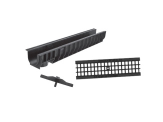 Pudło odpływowe GIDROLICA plastikowe Standard DN100 H135 z kratką plastikową A15 80004