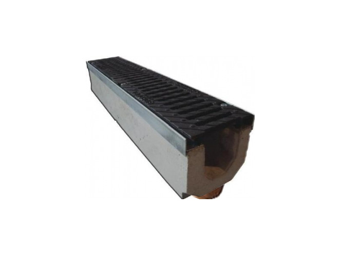 Tray with grate (set) 04101 - drainage systems Gidrolica - Kyiv and Ukraine.