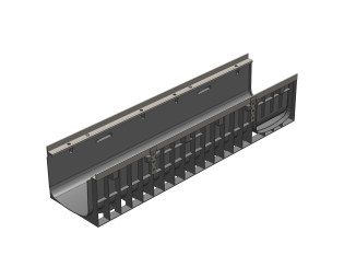 Plastic tray Super with cast iron grate class D