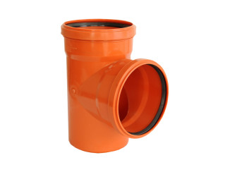 Трійник дренажний GIDROLICA пластиковий оранжевий 315*110*90