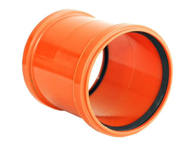 Drainage coupling GIDROLICA plastic orange 160