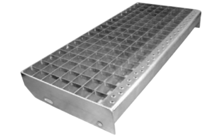 Щаблі сходові. Купити сходи з решітчастого сталевого настилу